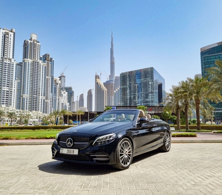 Mercedes Benz C300 Convertible 2019 for rent in دبي